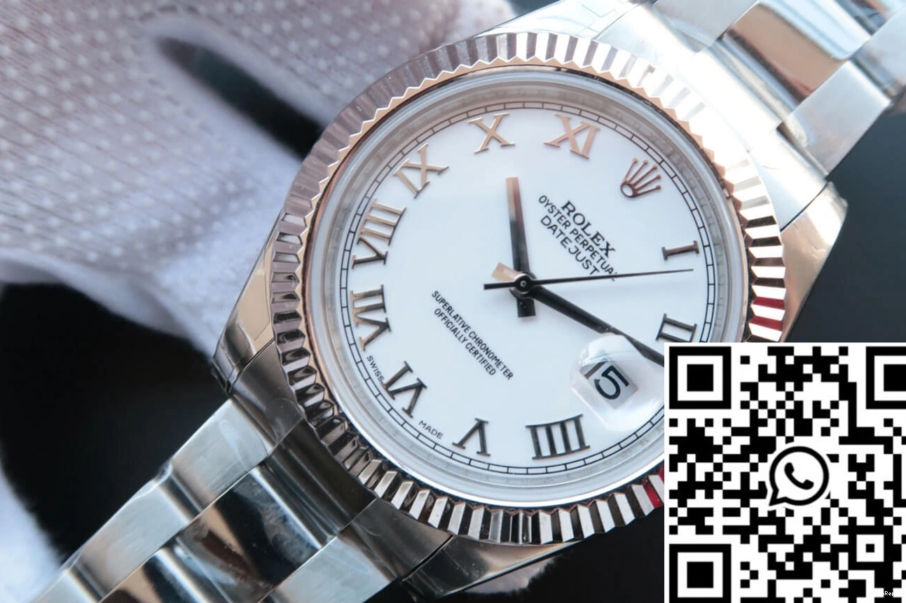 Dial Factory Datejust M126334-0023 Rolex EW White 1106